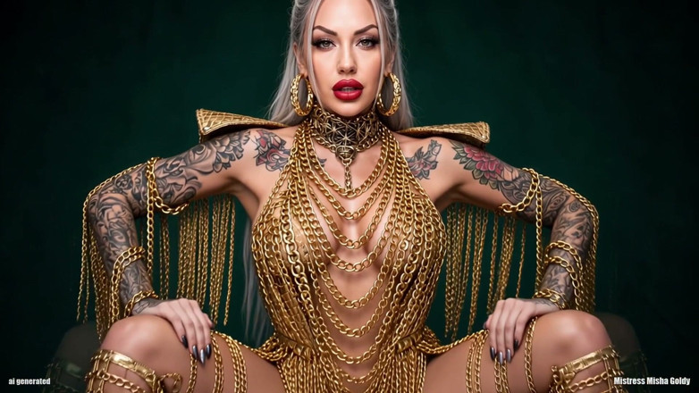 Goddess Misha Goldy: Pinned by My Heel
