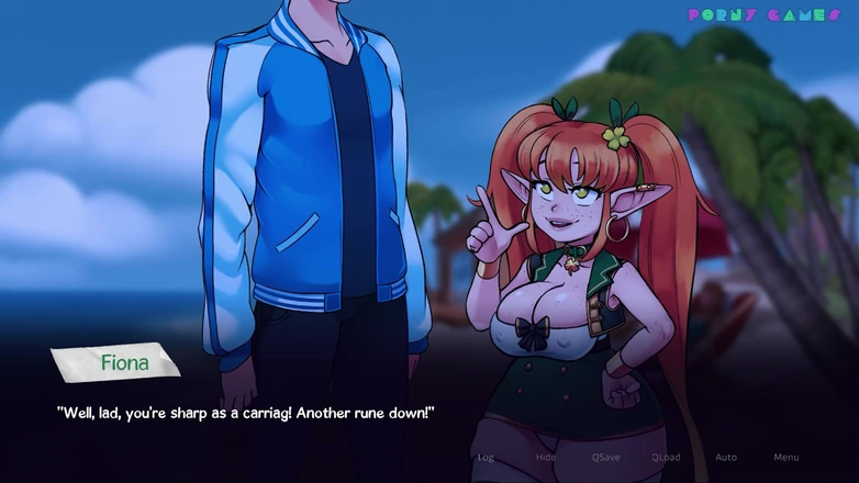 Porny Games: 伍德切斯特的生活 - 在公园里做爱，丰满的红发女郎