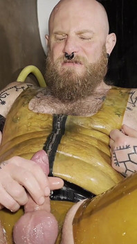 Ginger Bear Pissed & Fisted by Bearded Master