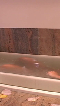 Spring Break Cuties Kiss and Lick Pussy in the Shower