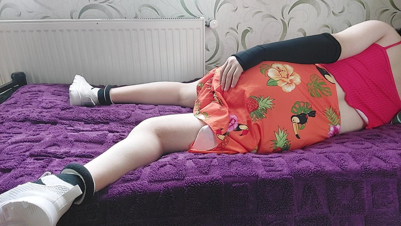 Kitty_Cross: How Femboys Bed Time in Feminine Outfit White Pretty Young...