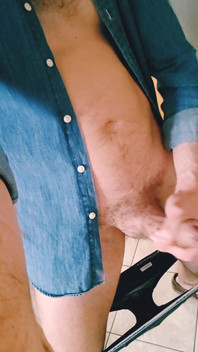 Open Shirt and Cum