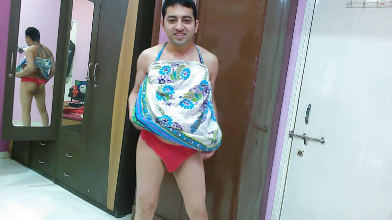 Cute & Nude Crossdresser: Sweet sissy crossdresser femboy Sweet Lollipop in a beach dress...
