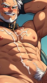 Dbz, style ai, art, hommes sexy à grosse