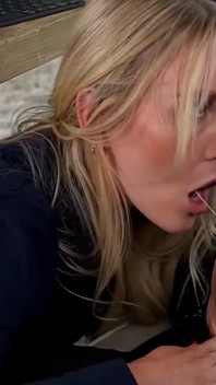 Blowjob and Boss Talk: Sarah Sucks Jayden Under the Desk While He Fights for Fair Treatment