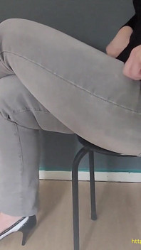 Toe Tapping in Thight Jeans