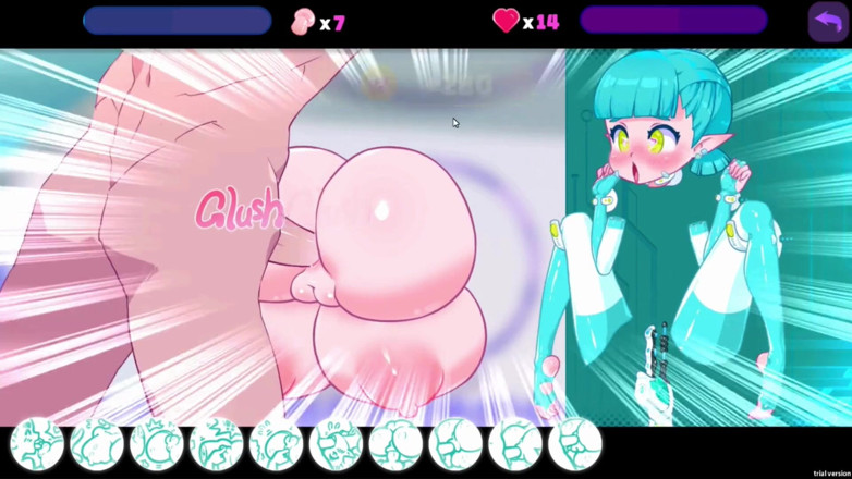 NSFWOtaku: Hentai-spiel - Elfenmädchen flipper - grüner ivy die enorm kurvige Cyborg Elf