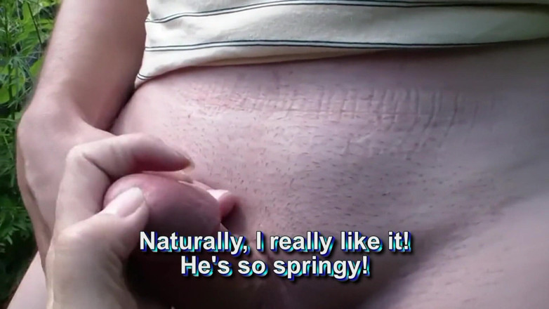 XXX-Platinum: Outside Stepmom Jerked off Stepson's Dick
