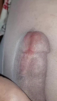 Dani Leg Wearing White Pantyhose and Sexy Highheels Cums Big