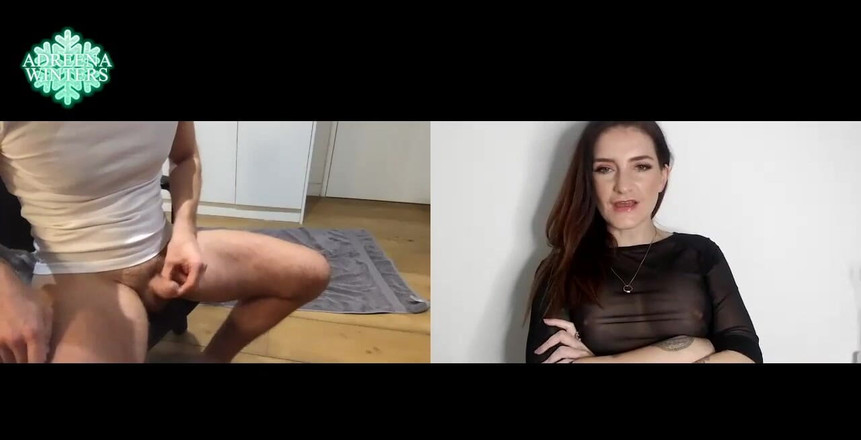 Adreena Winters: Ох, это было так весело выставлять напоение крошечный хуй этого мужика во время видеозвонка!!