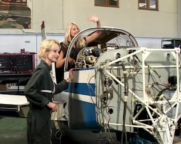 Filles Francaises: Three French Lesbian Babes Having Fun at Airport