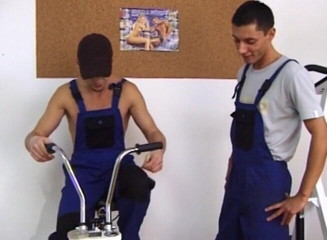 Bareback TV: Horny workers fucking hard
