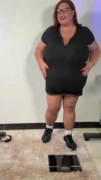 Angel BBW at the Gym Ready for Her Trainers Cock and Cum