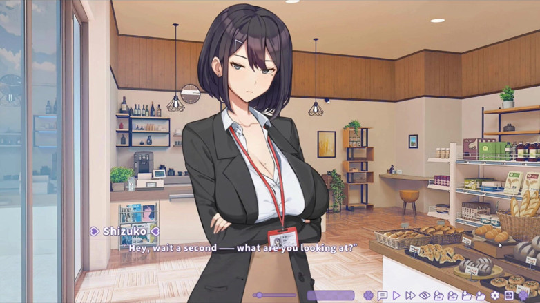 NSFWOtaku: 変態ゲーム - サマークローバー - 静子のマスターベーションシーン