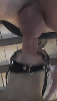 Nylon MILF Tied up with a Ring Gag and Face Fucked