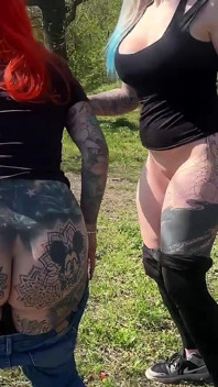 Girlfriends Peeing at the Rest Stop!