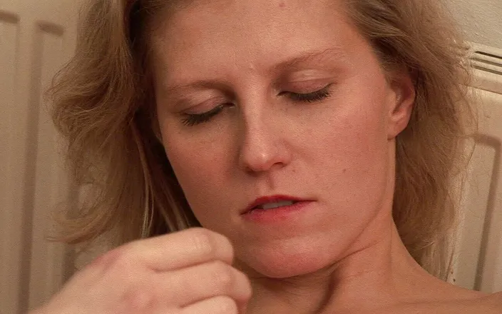 German Teen Hookers: 18yo german teen playing with her pussy on the couch