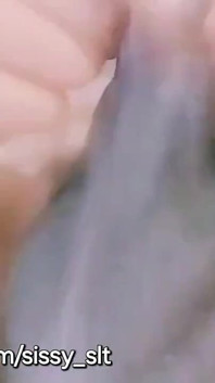 Micro Penis Cum While Limp Masturbating