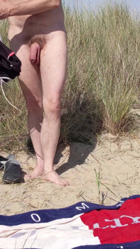 Pissing Getting Naked Showing off and Cumming for Voyeurs at the Nudist Beach - Rockard Stepdaddy