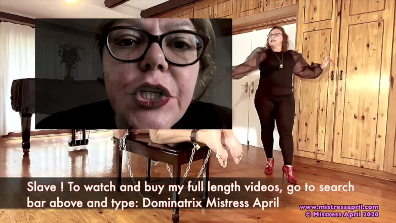 Mistress April: Dominatrix Mistress April - bičovací cvičení pvs pc