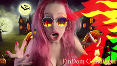 FinDom Goaldigger: Transformação em Halloween excluída maricas de pau