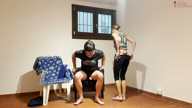 MissLeggings: Gestresster medizinischer Forscher benutzt den Stiefsohn von Virgin Caretaker, um...