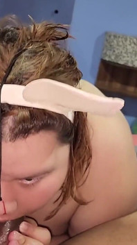 This Pig Is Humiliated with a Face Fuck by Her Owner