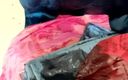 Satin and silky: Satin Silk Pissing Porn - Pissing and Handjob Grey Satin Saree...