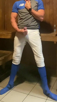 Jockdad87 Edges in the Sauna Blue Baseballgear