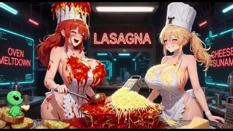 Hot girl dancing: Videoclip amuzant cu bucătar, Ai Animation