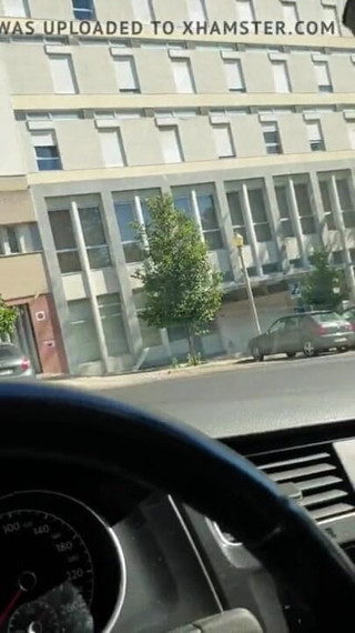Dickflasher: Masturbazione in una macchina uber