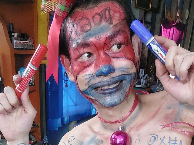 My Creative Masturbation (Clown likes to play with colors)