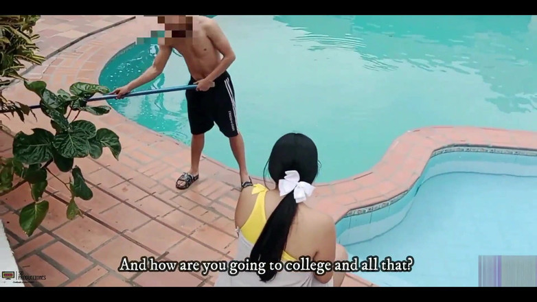 Franck: Pool Day, sesso pubblico e creampie! Il grosso cazzo del...