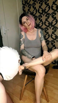 Lady Angela Kult stóp Foot fetysz