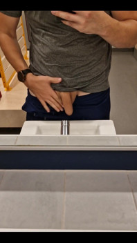 At the Gym Without Underwear Is Fun!