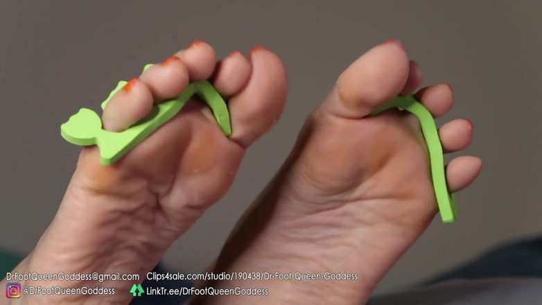 Dr. Foot Queen Goddess: 페디 에그 페디큐어(오렌지) 5부