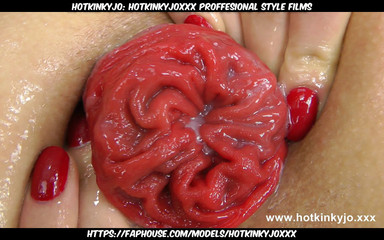 Hotkinkyjo: Hotkinkyjoxxx proffesional style films: Diepe balvorm dong neuken & verzakking door Hotkinkyjo