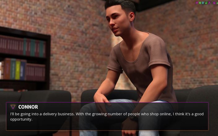 Porny Games: Midnight Paradise av Lewdlab - påkommen med att onanera på passningsrummet, äta...