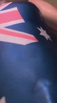 Aussie in a One Piece Swimsuit