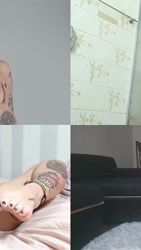 Naughty Young Woman Fooling Around When Her Parents Leave the House.