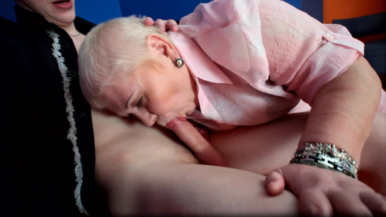 European fresh porn: Young step-grandson uses his old step granny