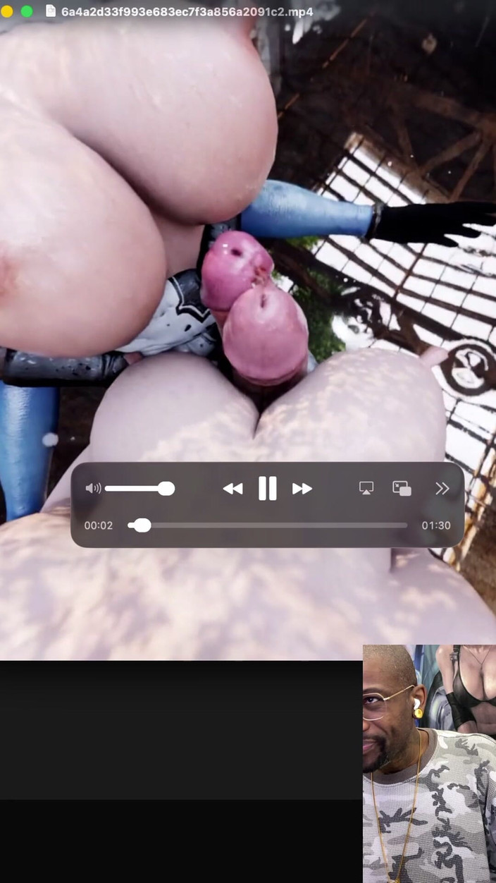 L6RD7BLU3 FUTA: 变性人2b在雨中摩擦另一个变性人，直到他们同时射精