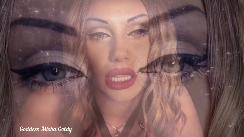 Goddess Misha Goldy: Hipnotizante ASMR &amp; contacto visual! ¡Poneré tu castidad mental! JOI