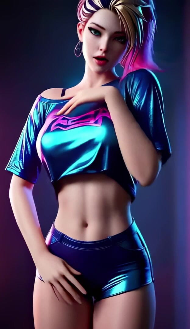 3D-Hentai Games: Akali's felle solo dans. Jennie - Solo