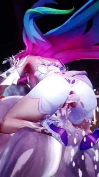 Honkai Star Rail - Cyrene follada y preñada por un fantasma de Halloween - animaciones hentai en 3D