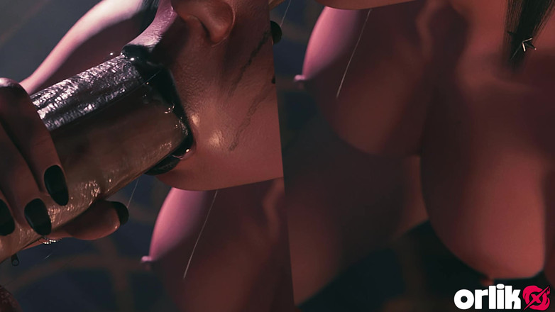 Orlikx: Shadowheart Baldur's Gate 3 Blowjob Selamba Panas - Animasi Kucai Basah 3D