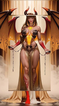 Elegante reina Tajik Succubus con cabello plateado en la terraza empañada