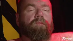 Tattooed man pounds hard and creampies his friend with tight asshole