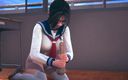 Waifu club 3D: Nữ sinh viên đeo kính sục con cu của giáo viên