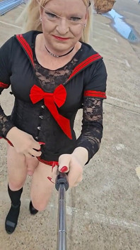 Sissymandy kırmızı denizci elbisesi